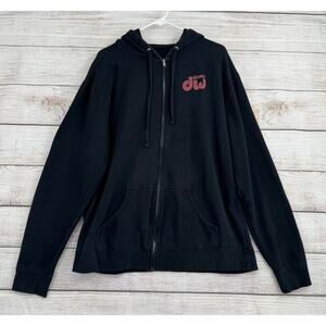 Drums Workshop American Dream Full Zip Hoodie Sweatshirt Adult XL Black